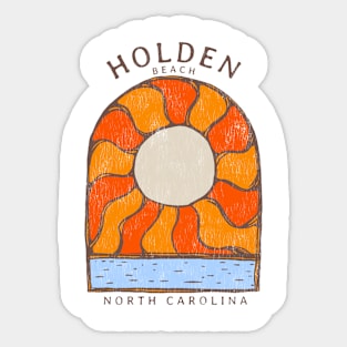 Holden Beach, NC Summertime Vacationing Burning Sun Sticker